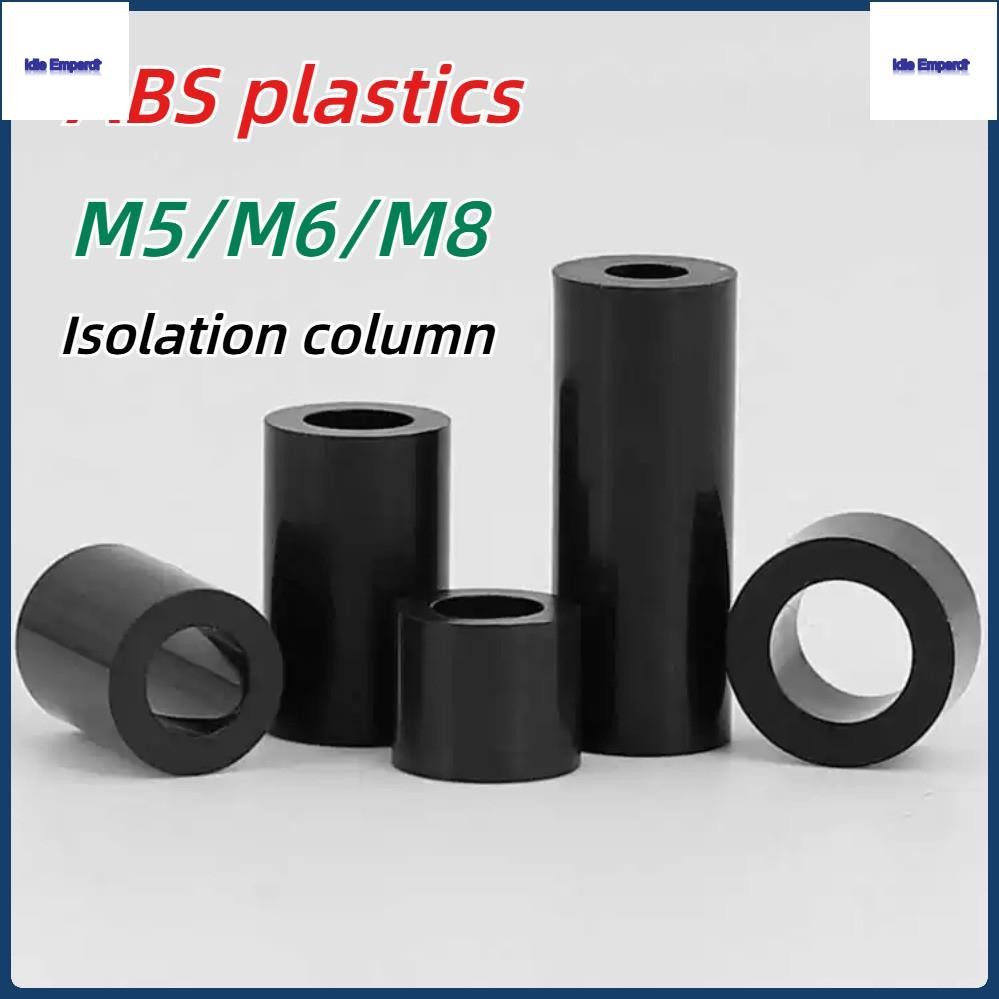 [mx] คอลัมน์แยกพลาสติก ABS สีดํา M5/M6/M8 คอลัมน์ตรงพลาสติก ABS แขนฉนวนกันความร้อนคอลัมน์แยก