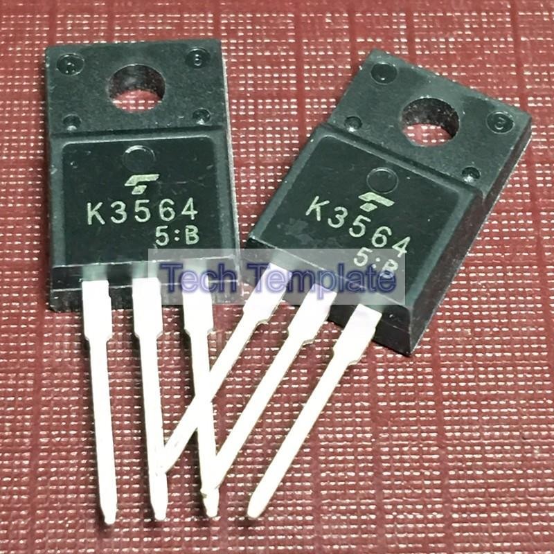 ((1 ชิ้น) ชิ้นส่วนอิเล็กทรอนิกส์ K3564 2SK3564 คลังสินค้าพร้อม TO-220F 900V 3A MOS Field Effect Tube
