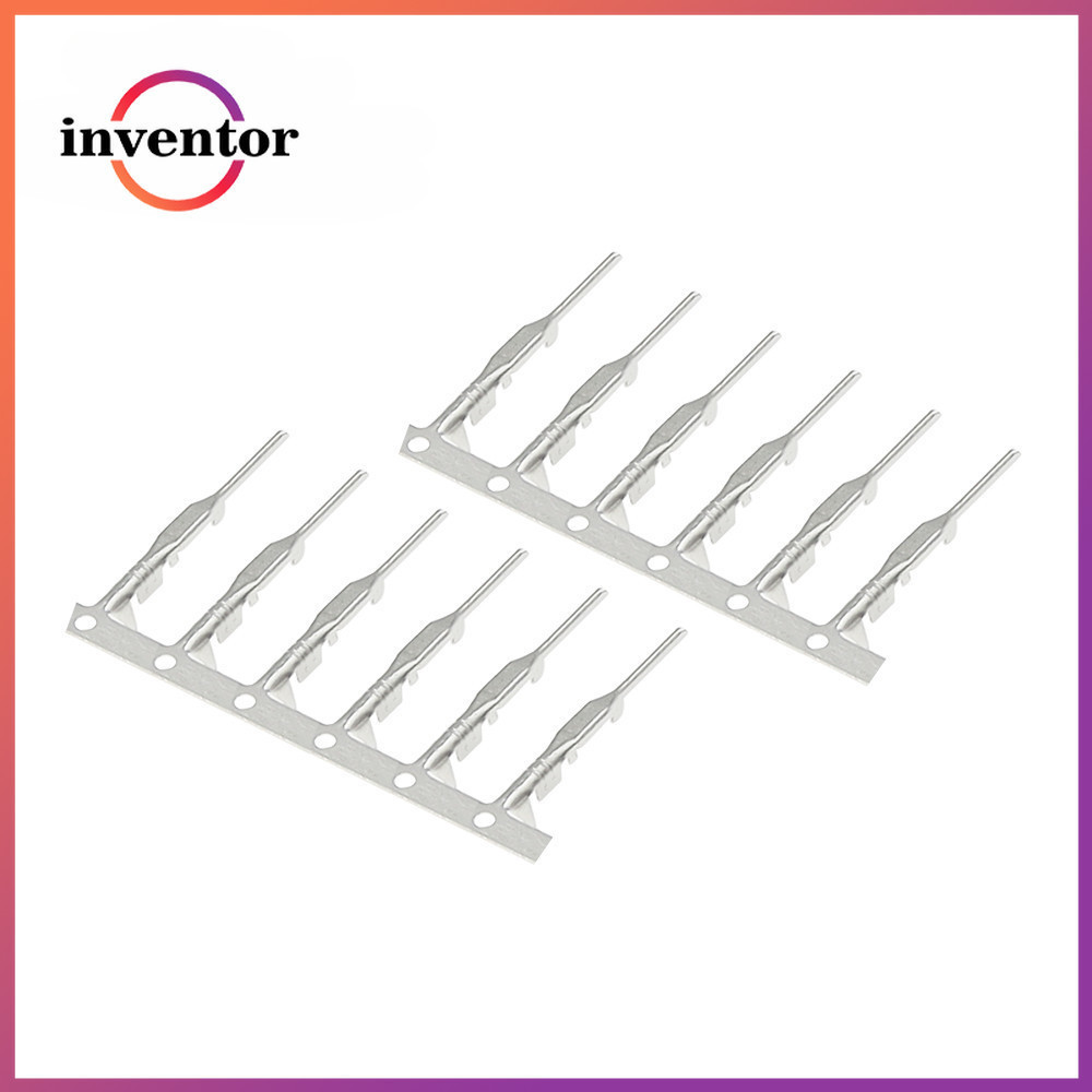 100pcs 2.54 มม.ชาย Pin Dupont Reed Dupont Jumper Wire 2.54 Dupont langueette Connector Terminal Pins