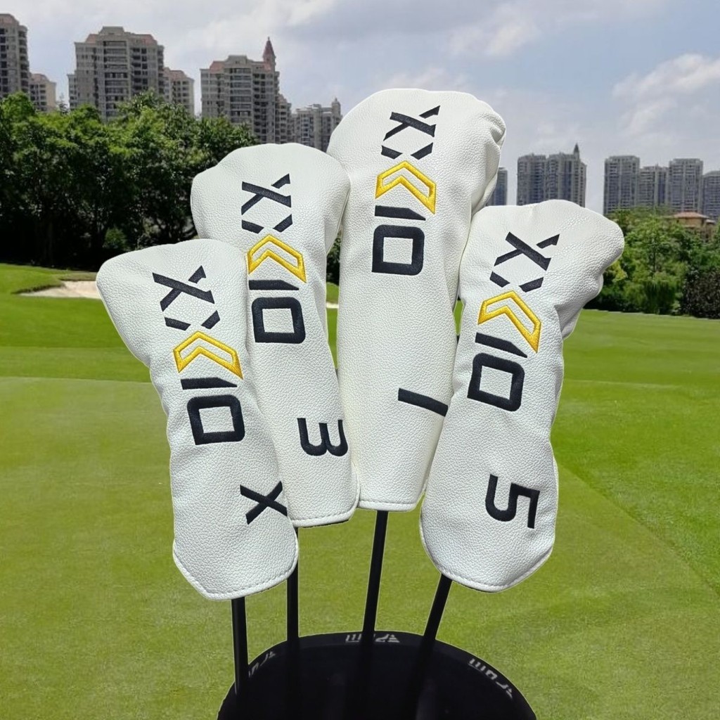 Real XXIO Golf Club Cover Ball Head Cover No. 1ไม้คลับปกแฟร์เวย์ไม้ปกไก่ขาปกคลับ
