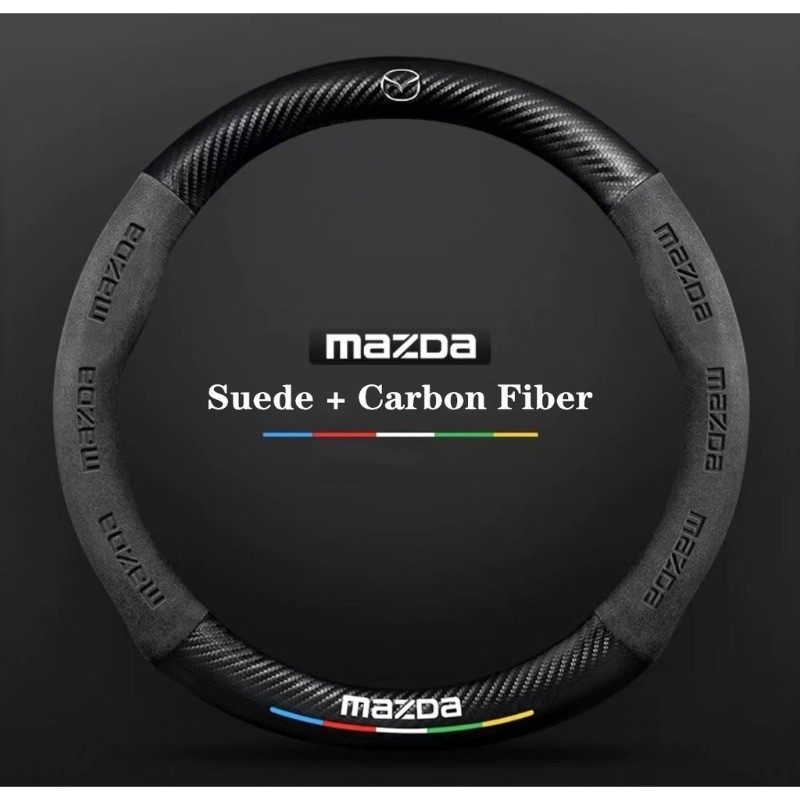ที่หุ้มพวงมาลัยรถยนต์สําหรับ Mazda 3 Axela Mazda 6 Atenza CX-3 CX-5 CX-9 รถอุปกรณ์เสริม