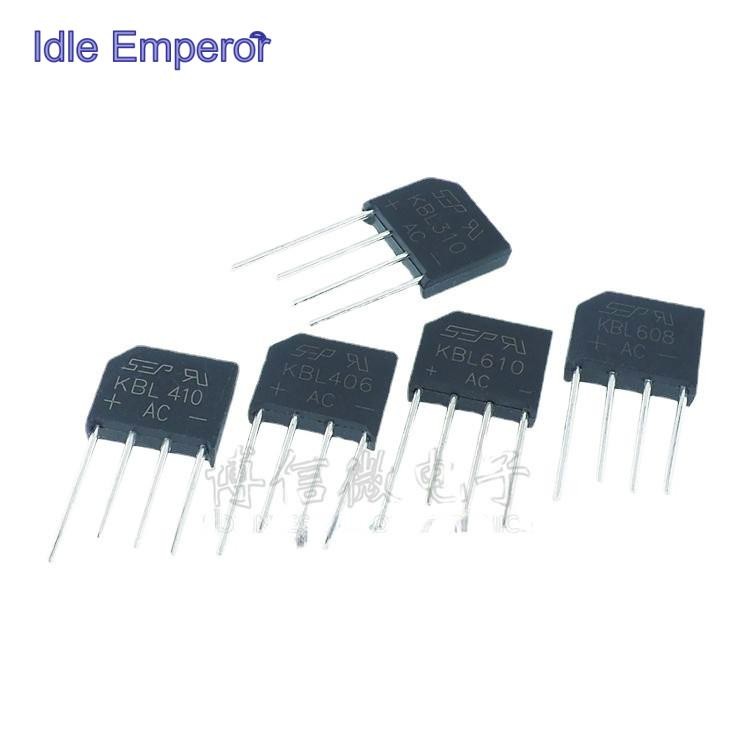 สะพานเรียงกระแส KBL406 KBL410 KBL608 4A6A 6-1000V KBL310 KBL406 KBL410 KBL608 KBL610