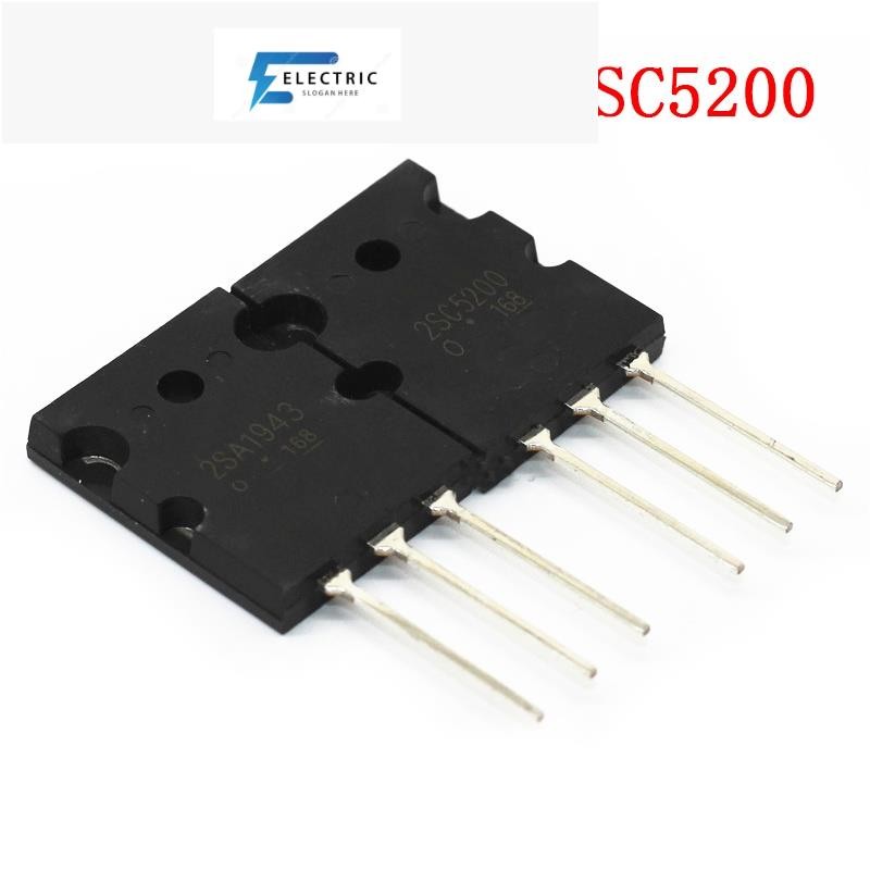 8 ชิ้น/ล็อต 4 ชิ้น A1943 + 4 ชิ้น C5200 2SA1943 2SC5200 TO-3P คู่เครื่องขยายเสียงหลอดใหม่ IC