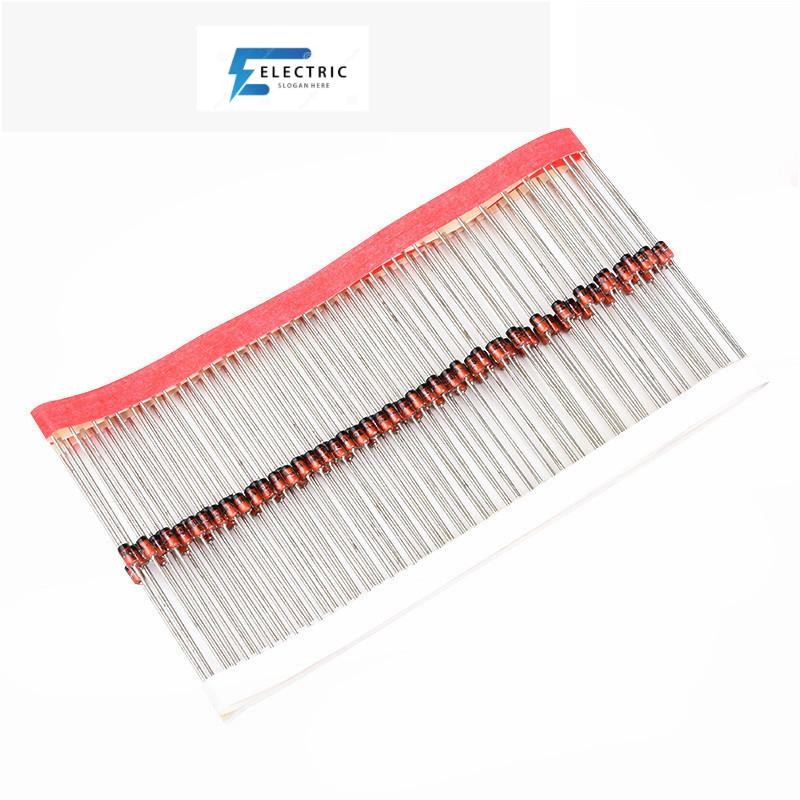 ใหม่งานแต่งงาน 100pcs 1W Zener ไดโอด DO-35 1N4728A 3V3 1N4727A 3V0 1N4733A 5V1 1N4732A 4V7 1N4731A 4