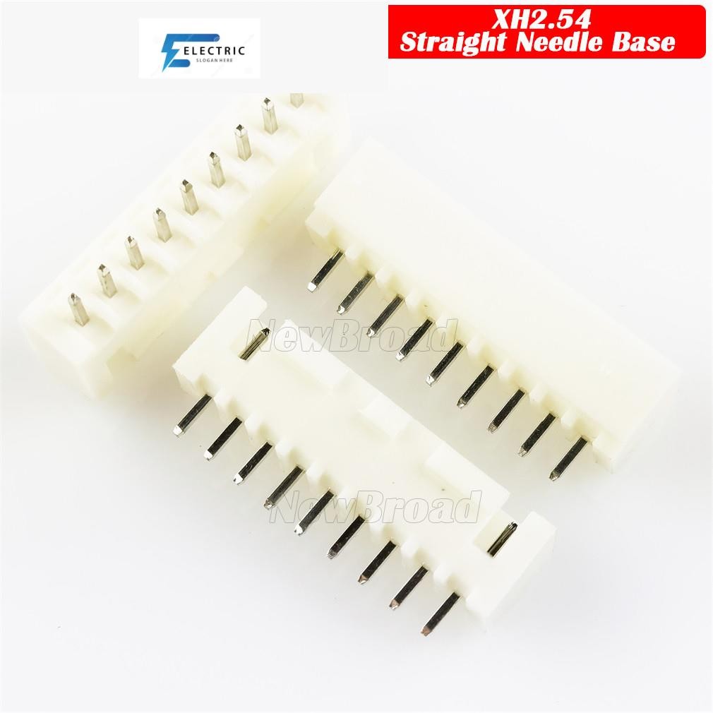 100PCS XH2.54 ฐานเข็มตรงสีขาว XH 2.54 2P 3P 4P 5P 6P 7P 8P 9P 10P 11P 12P 13P 14P 15P 16P ยางเชื่อมต