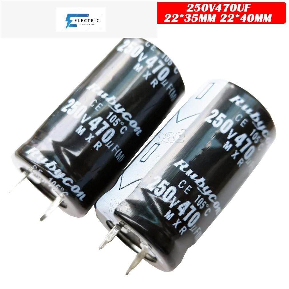 5PCS ATX Switching Power Supply คอมพิวเตอร์ Cow-foot Capacitor 250V470UF 470UF250V 250V 470UF 22*35 