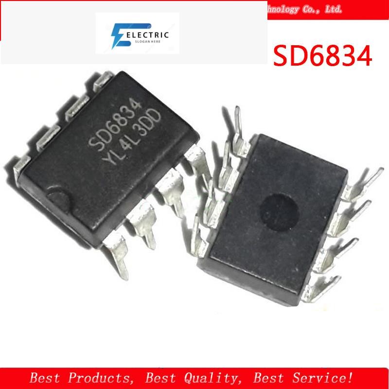 10 ชิ้น SD6834 DIP-8 SD6834 DIP ใหม่ต้นฉบับ