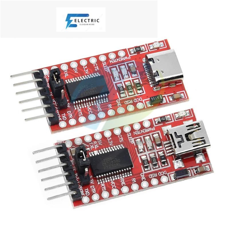 FT232RL FTDI USB 3.3V 5.5V ถึง TTL Serial Adapter โมดูลสําหรับ Arduino FT232 Pro Mini USB TO TTL 232