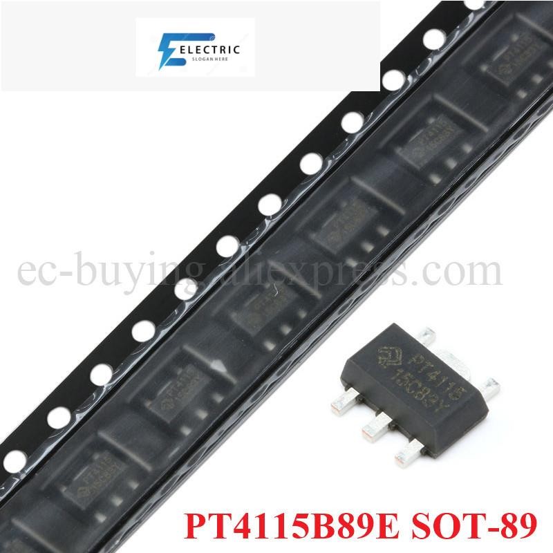 10 ชิ้น/ล็อต PT4115 PT4115B89E SOT-89 SOT89-5 LED Driver 30V 1.2A อัตราส่วนลดแสงสูงคงที่ IC SMD วงจร