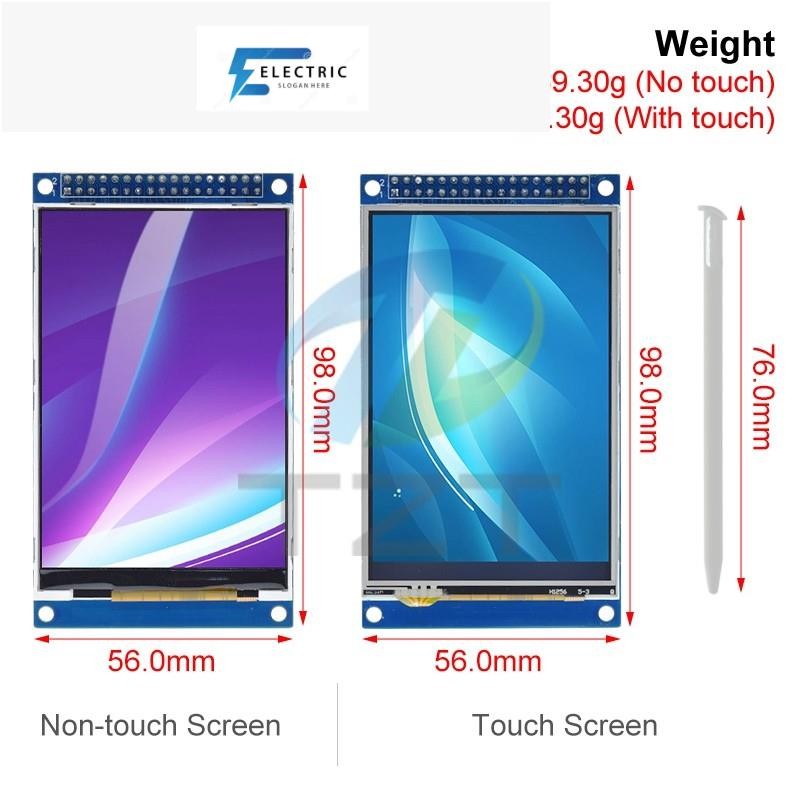 3.5 "3.5 นิ้ว TFT LCD Touch Screen โมดูล 480x320 ST7796U ILI9486 จอแสดงผล LCD สําหรับ Arduino UNO ME