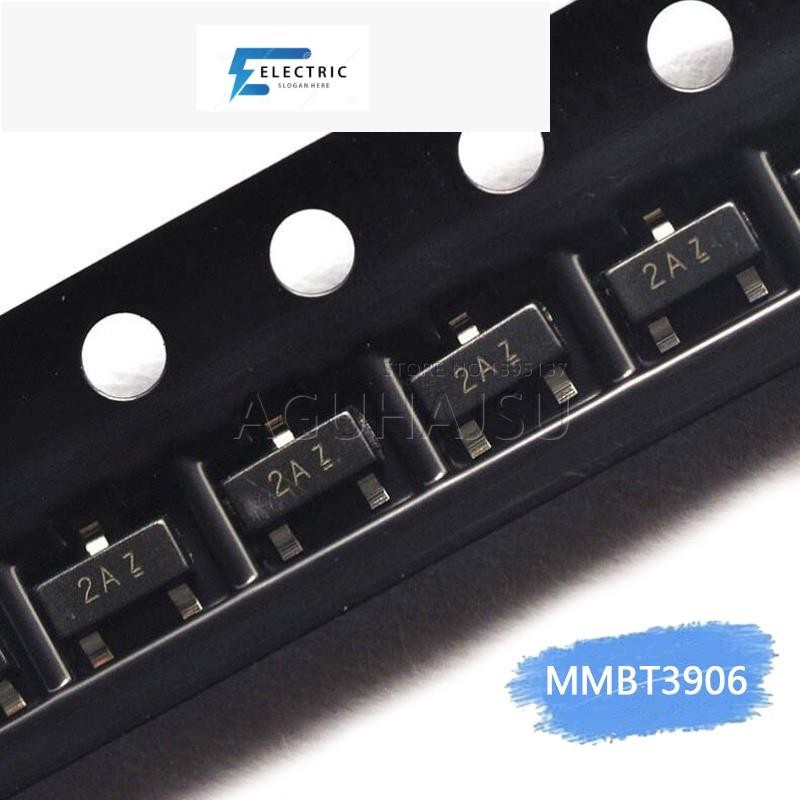 100PCS MMBT3906 MMBT3904 MMBT4401 MMBT5401 MMBT5551 MMBTA42 MMBTA92 SOT-23 ทรานซิสเตอร์ใหม่และต้นฉบั