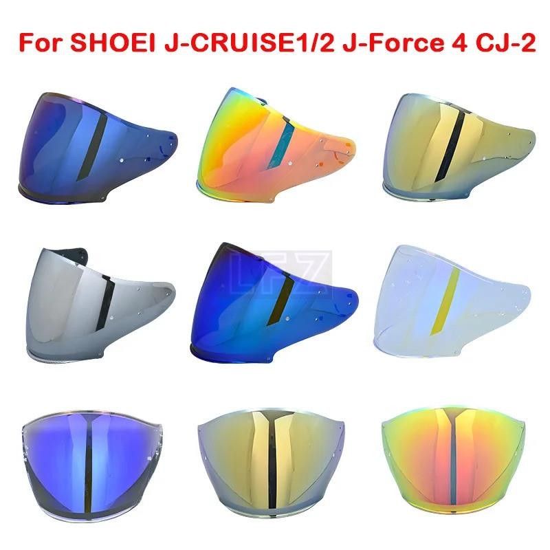 2025NEWหมวกกันน็อคสําหรับ SHOEI J-Cruise 1 J-Cruise 2 J-Force 4 CJ-2 เลนส์หมวกกันน็อครถจักรยานยนต์เป