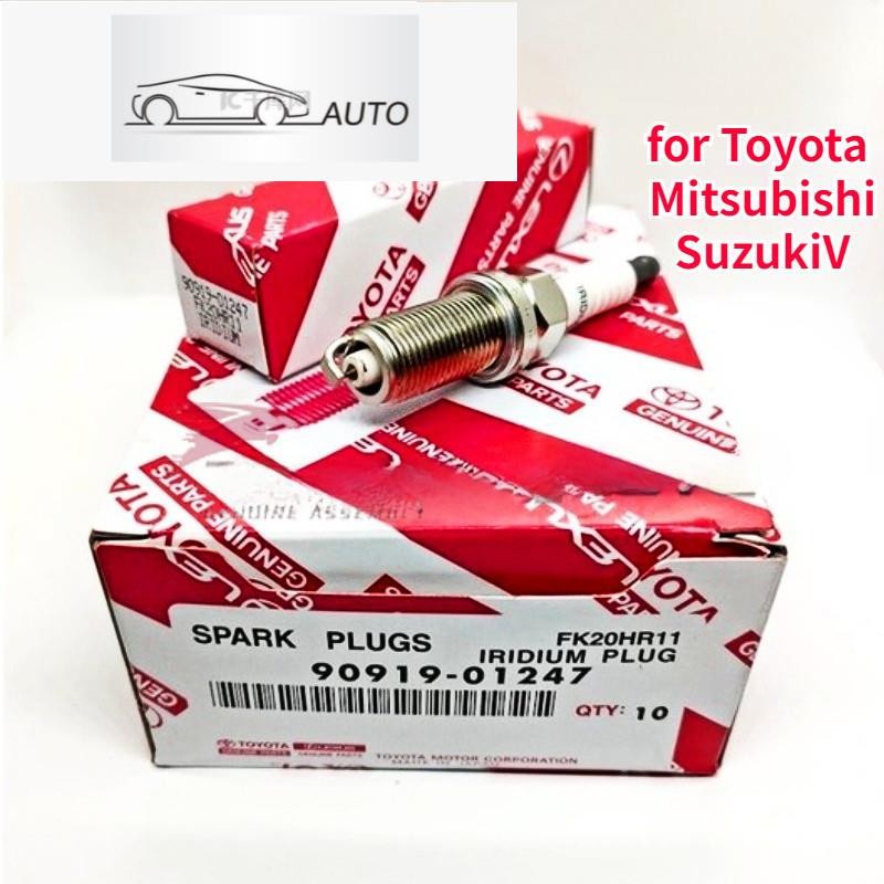 HYS 4 ชิ้นหัวเทียน FK20HR11 90919-01247 สําหรับ Toyota Camry RAV4 Innova Yaris Suzuki Vitara