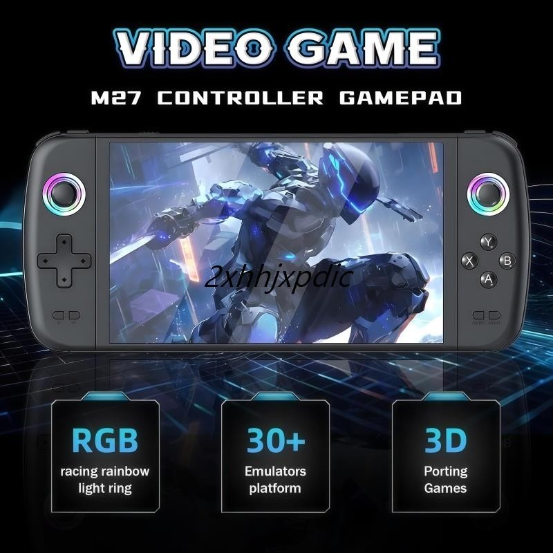 ใหม่ M27 คอนโซลเกมมือถือหน้าจอขนาดใหญ่อาร์เคดแบบพกพา HD Nostalgic Retro Handheld