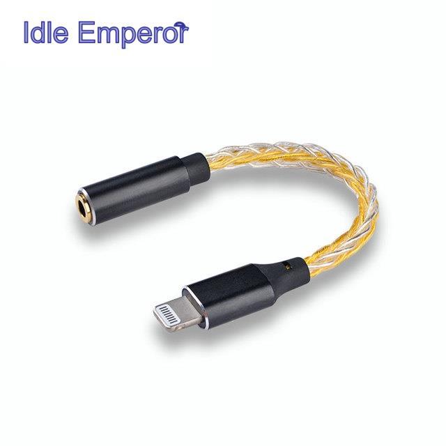 Jcally JM08L อะแดปเตอร์สายหูฟัง ชุบเงิน 12 แกน C101 3.5 มม. C100 สําหรับ iphone