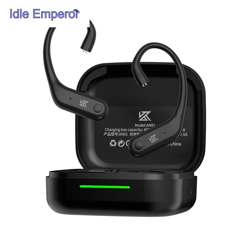 Kz AN01 ไร้สายบลูทูธ 5.4 อัพเกรดหูตะขอสาย ANC ตัดเสียงรบกวน C-Pin LDAC HD เสียงถอดรหัสเข้ากันได้