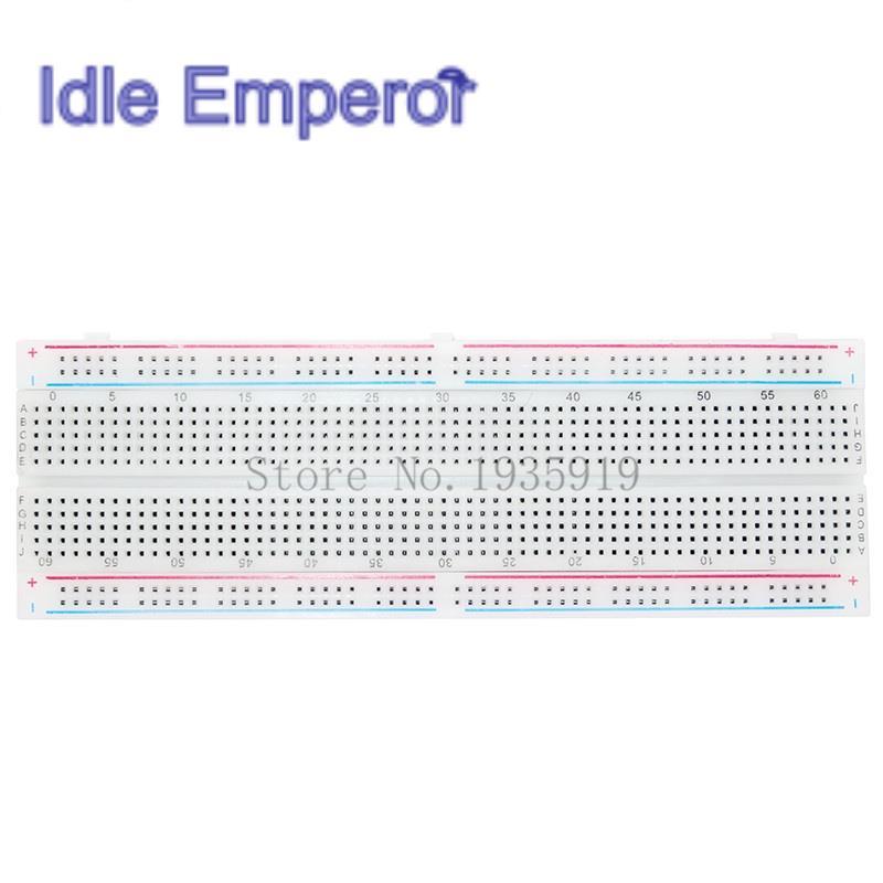 เบรดบอร์ด 830 จุด PCB ไร้บัดกรี MB-102 MB102 DIY สําหรับ arduino