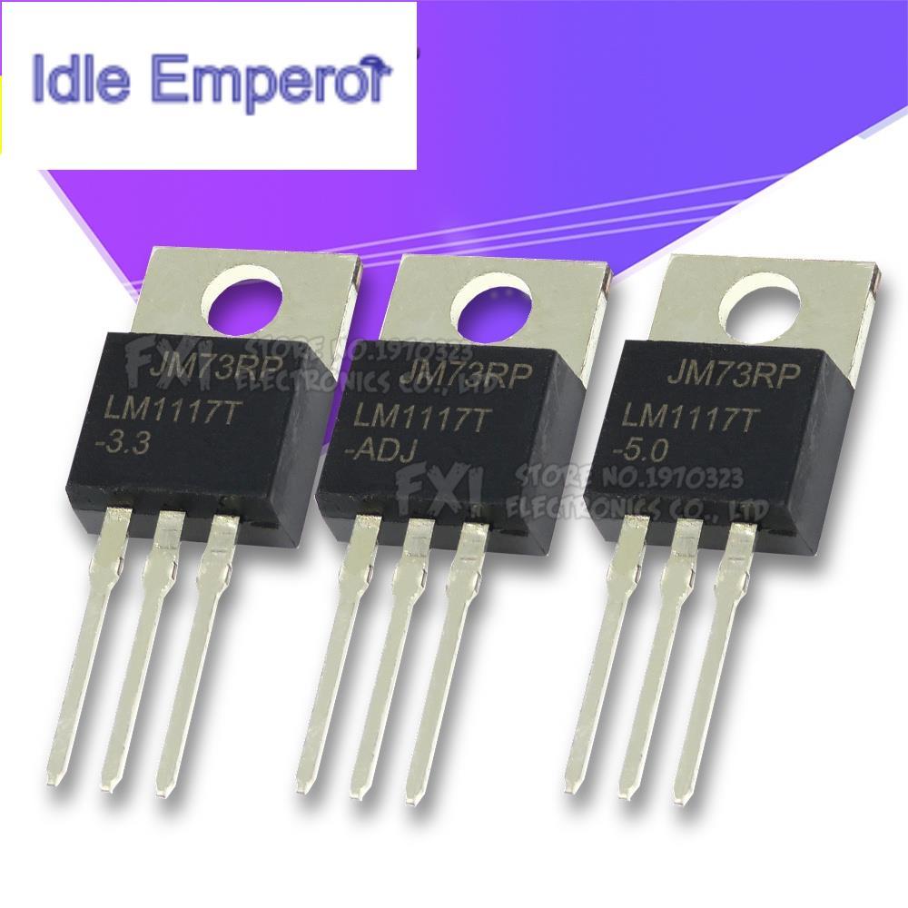 วงจรรวม LM1117T-3.3 TO220 LM1117-3.3 LM1117T 3.3V LM1117 TO-220 LM1117T-5.0 LM1117T-5 LM1117-5.0 LM1