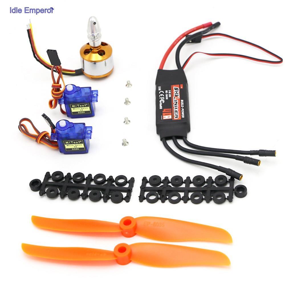 มอเตอร์ไร้แปรงถ่าน A2212 2200KV 30A ESC Skylinker BLHeli 40A ESC SG90 Servo 6035 Prop สําหรับเฮลิคอป