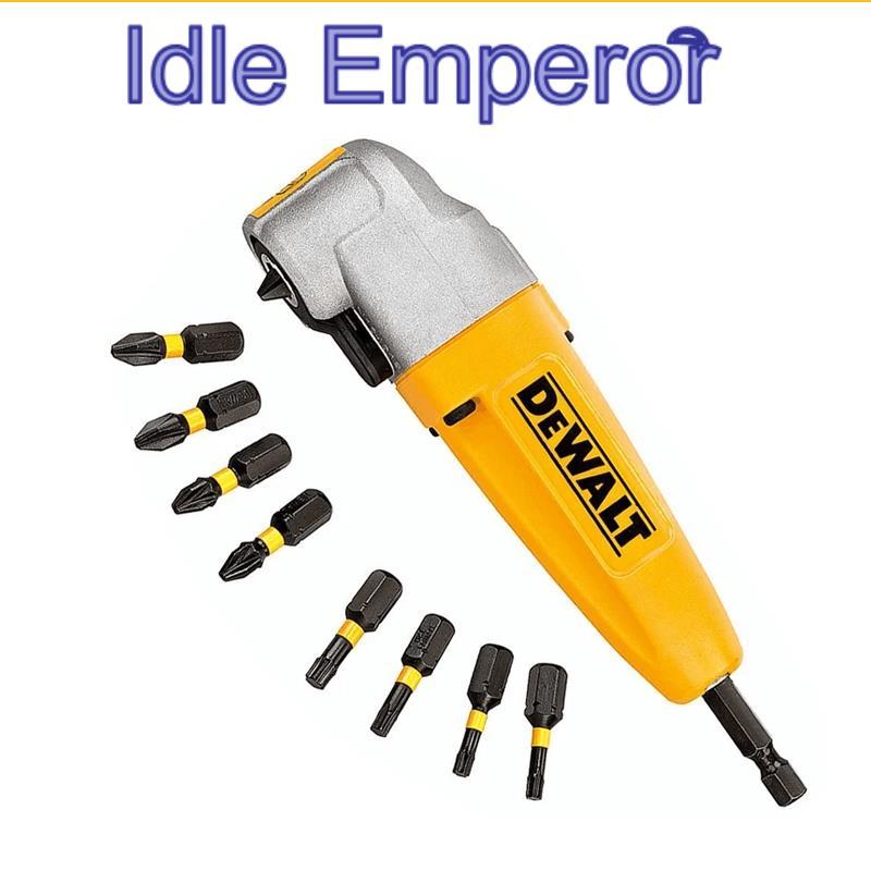 Dewalt DT71517T มุมขวา Torsion เจาะสิ่งที่แนบมา 1/4in Hex Shank เจาะอะแดปเตอร์ยืดหยุ่น Torsion Zone 