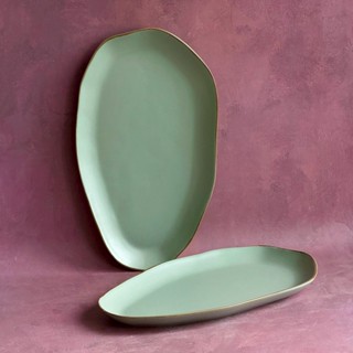 จานเปล จานวงรี จานเซรามิค ขนาด 12 นิ้ว จานเสิร์ฟ สินค้าพร้อม…