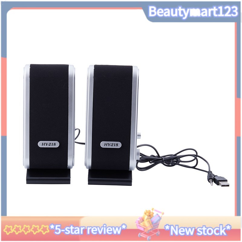 ใหม่ 120W USB Power คอมพิวเตอร์เดสก์ท็อปโน้ตบุ๊คลําโพงเสียง 3.5 มม.แจ็คหูฟัง