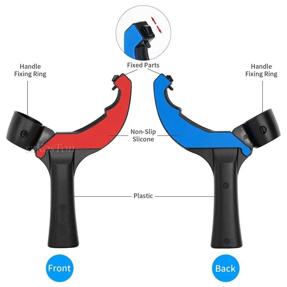 VR ไม้ปิงปอง Paddle Grip Handle Grip สําหรับ Oculus Quest 2 Virtual Reality แว่นตาเล่นปิงปอง VR เกมอ