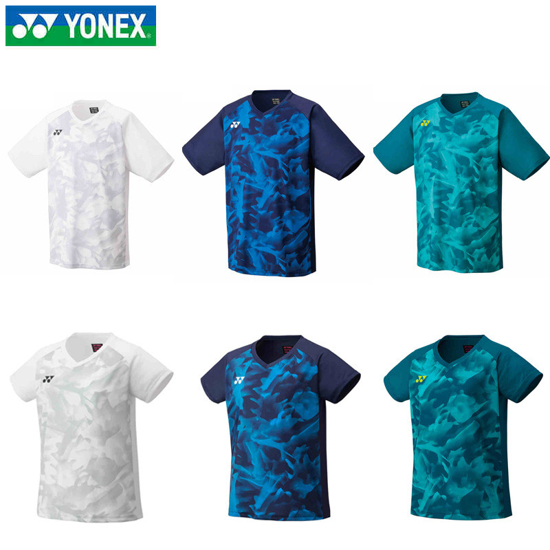 yy แบดมินตันชายและหญิง ยอนเน็กซ์แบบสบาย YM0033EX แขนสั้น/กีฬา T เสื้อ YW0033EX ท็อปเสื้อผ้า