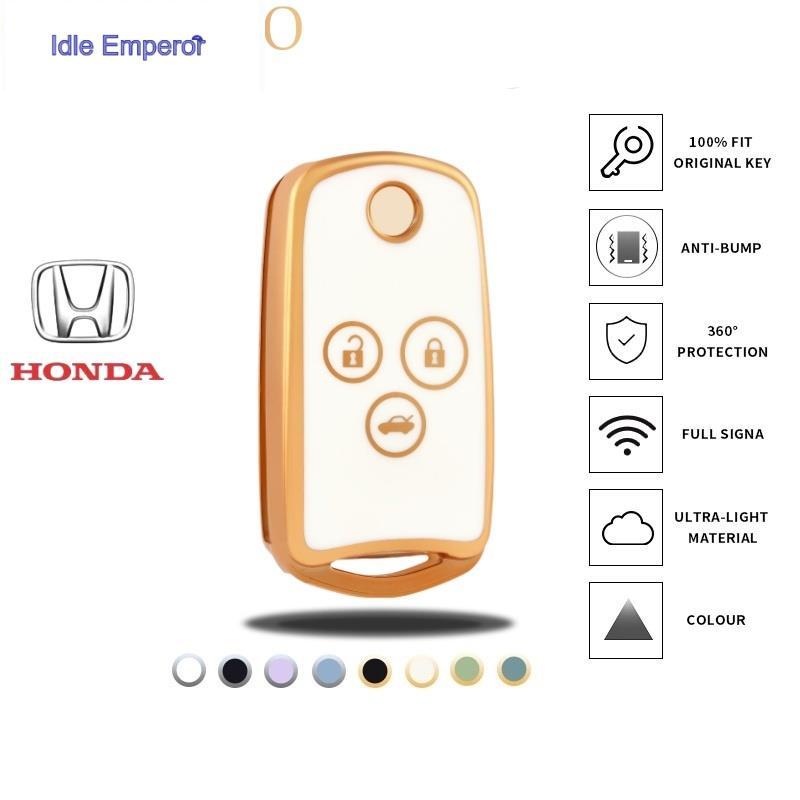 Off WE GO Honda 2/3 ปุ่ม TPU ฝาครอบพวงกุญแจสําหรับ Honda CRV Gen4/Accord G8/Civic fb 1.8/CRV G4 2.0/