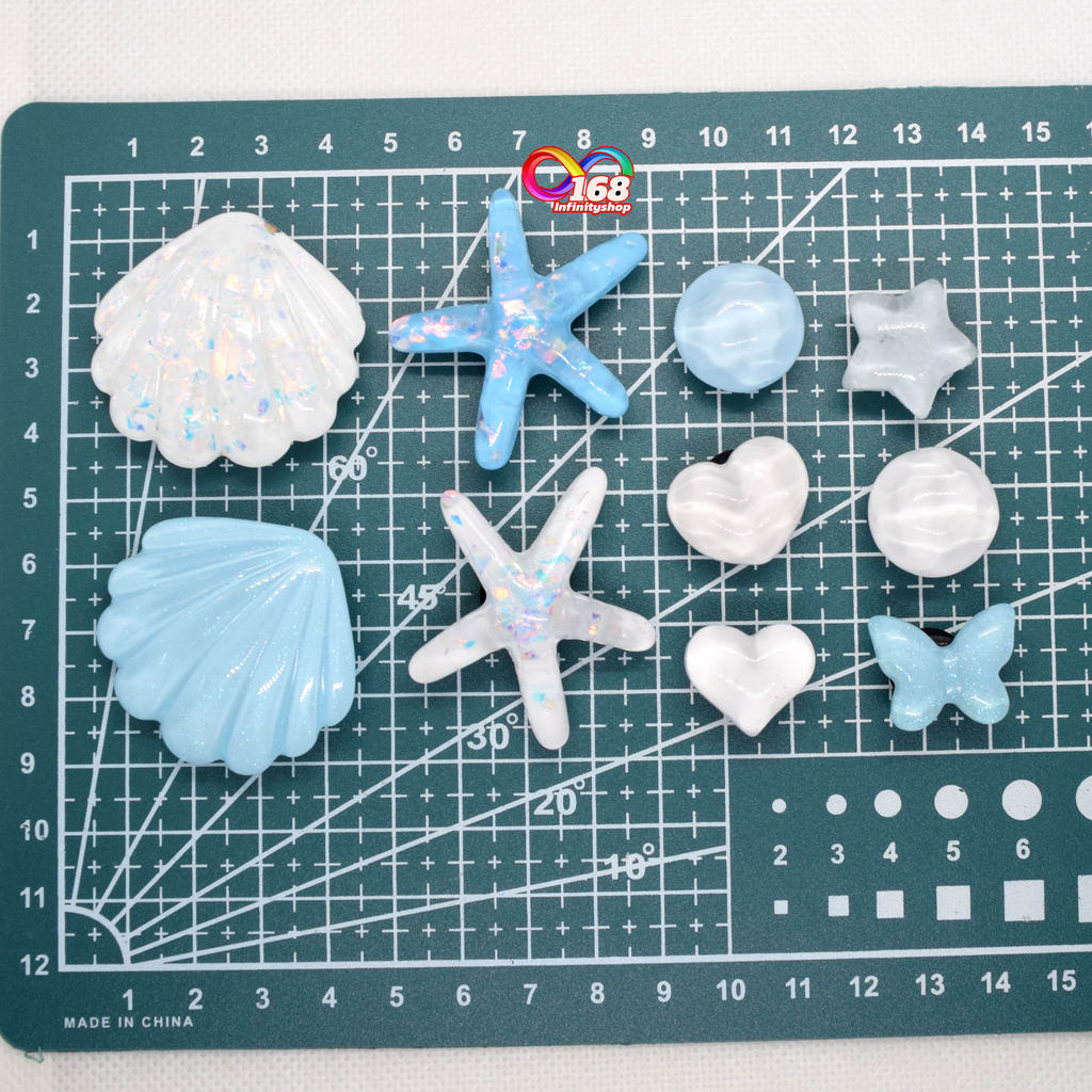 10 ชิ้น เซ๊ต ทะเล[ JB.91 ]🇹🇭ร้านไทย#jibbitz#จิบบิท#ติดรองเท้า#กระเป๋า#DIY น่ารัก อุปกรณ์เสริม - รูปที่ 4