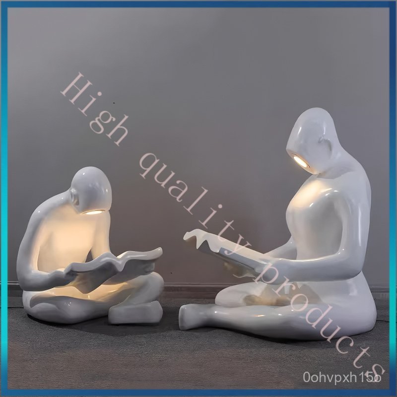 Reading Floor Lamp Ornament Artwork Display Window Library Lighting Villa Soft Decoration Modern Sim