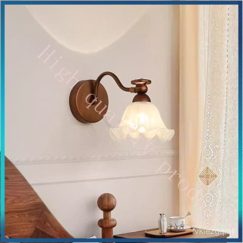 CASA French Vintage Style Lily of the Valley Wall Lamp Living Room Background Wall American Retro At