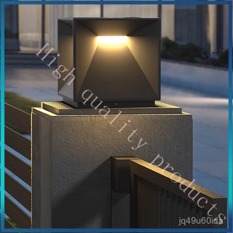 Outdoor Solar Pillar Light Villa Courtyard Wall Light Gate Pillar Light Solar Garden Fence Pillar Li