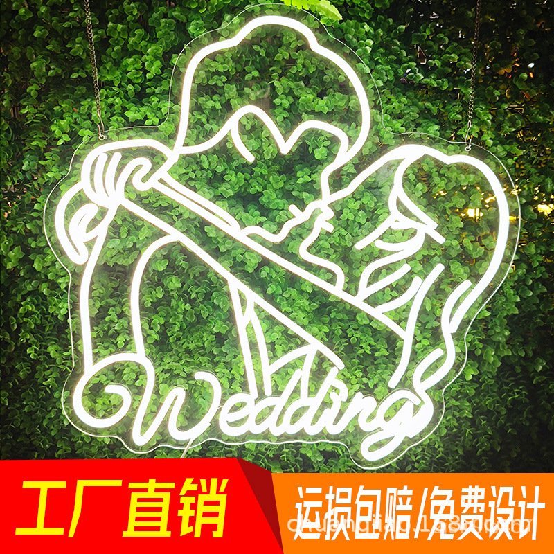 Guangzhou LED Internet Celebrity Neon Light Text Shape Outdoor Neon Light Signboard Letter Light LWH