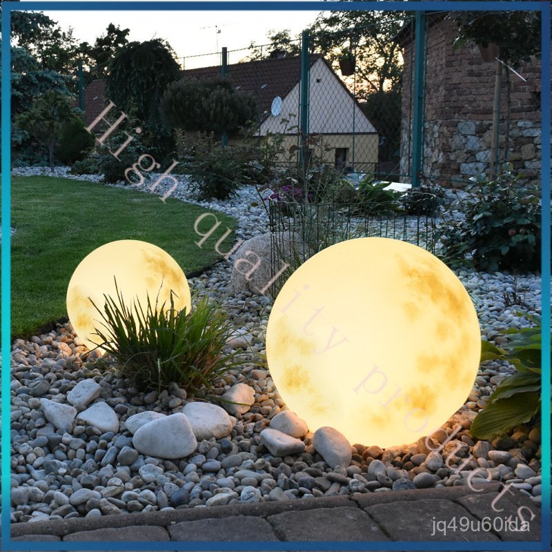 Moon Lamp Outdoor Waterproof Garden Lamp Solar Lawn Lamp Moon Lamp Landscape Atmosphere Sphere Lamp 