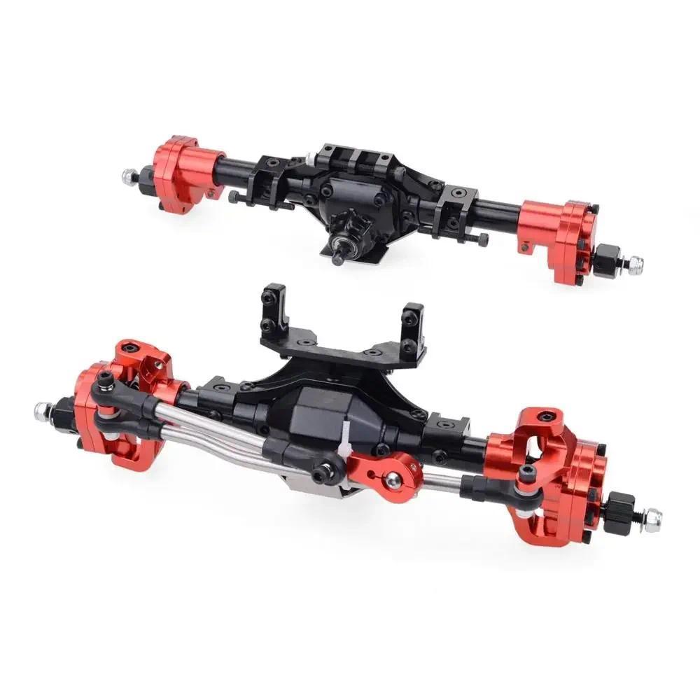 โลหะด้านหน้าและด้านหลัง Portal Axle สําหรับ 1/10 RC Crawler Axial-SCX10 III 90046 90047 ชุดกรอบ
