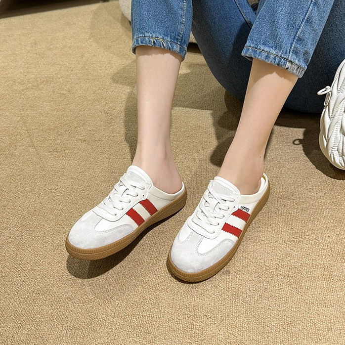 รองเท้าแตะผู้หญิงแบบปิดนิ้วเท้า ดีไซน์ใหม่ ทันสมัย ​​พื้นหนา กันลื่น ระบายอากาศได้ดี - รูปที่ 2