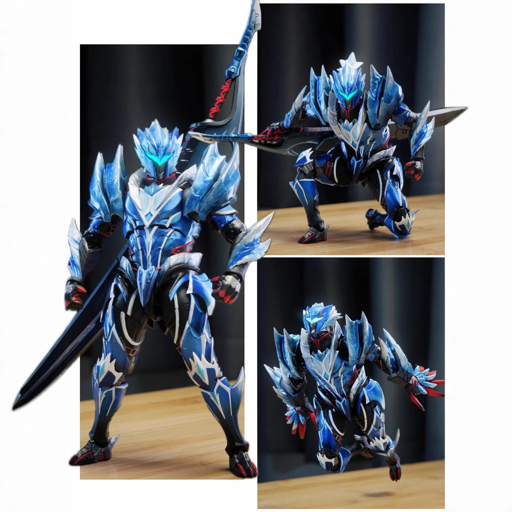 Revoltech Amazing Yamaguchi Monster Hunter Rise: Sunbreak Lunagaron Armor Set Super Action Figure ขอ