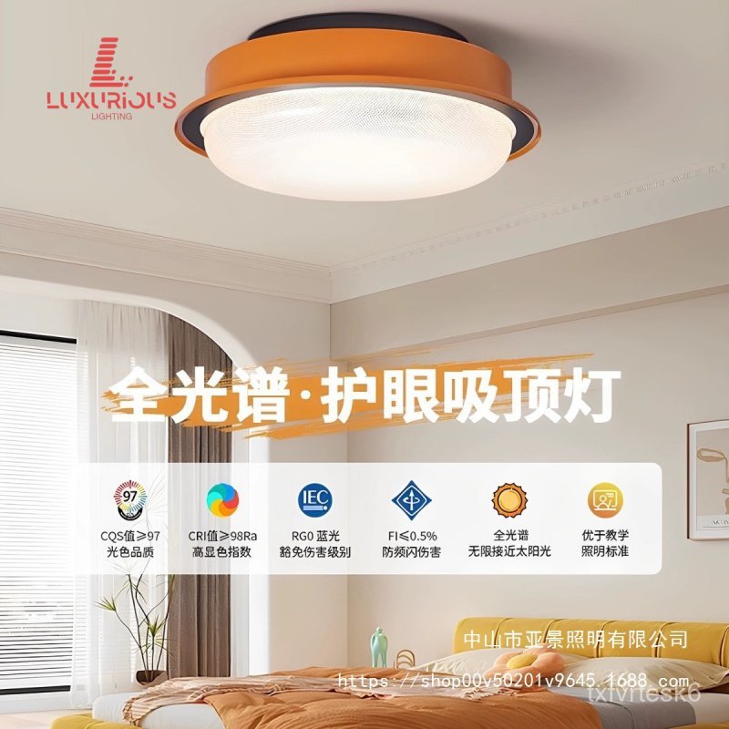 Vintage Bedroom Ceiling Light Bauhaus Retro Master Bedroom Secondary Bedroom Light Study Eye Protect