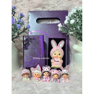 ส่งด่วน1วัน ✨️ จี้,สร้อย Monchhichi x Swarovski 🎀 ของแท้100% 🧸 อุปกรณ์ Full Set พร้อมส่งในไทย