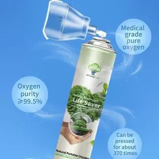 Oxygen Heart ถังออกซิเจนแบบพกพา 1000 ลิตร 95% ใช้งานง่าย สำหรับนักปีนเขาและนักเดินทาง บรรจุออกซิเจน 1000 ml น้ำหนักเบา