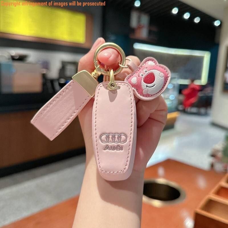 Audi Audi Key Case เหมาะสําหรับ a6l A4l a3 q5l q7 q8 q3 q2l a5 a8l Key Ring Key Shell Key Chain