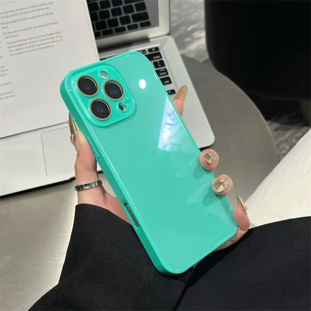 ใหม่สี Ice Like Glass ทันทีเปลี่ยน 17 ขนาดใหญ่ Windows เคสโทรศัพท์สําหรับ IPhone 17 16 15 14 13 12 11 Pro Max ป้องกันกล้ thumbnail 5