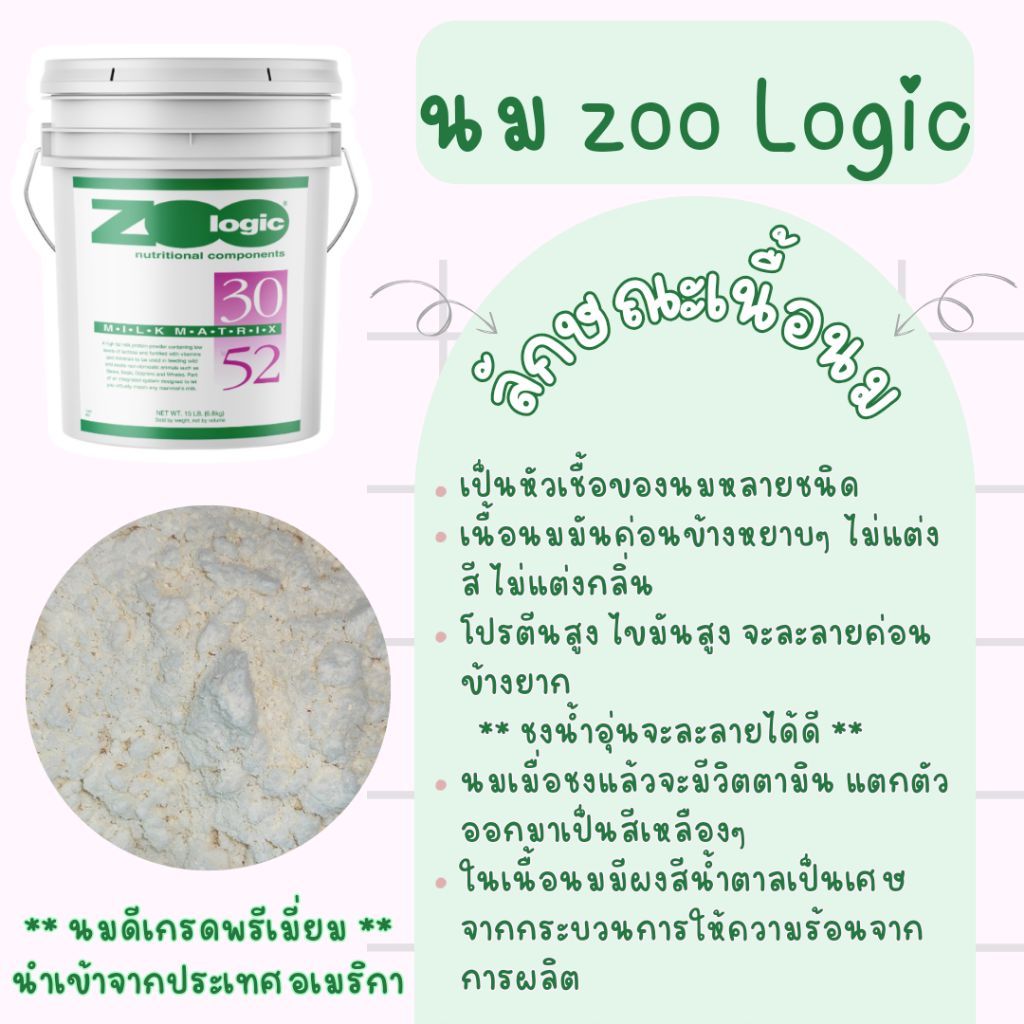 ZooLogic Milk Matrix 50g. ** ขนาดทดลอง ** - รูปที่ 3