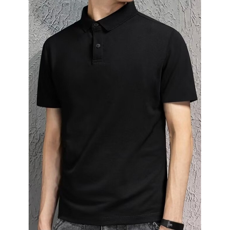 เสื้อยืดโปโลแขนสั้น 4 สี แฟชั่นหน้าร้อน สไตล์เกาหลี ผู้ชาย ไซส์ M - 3XL