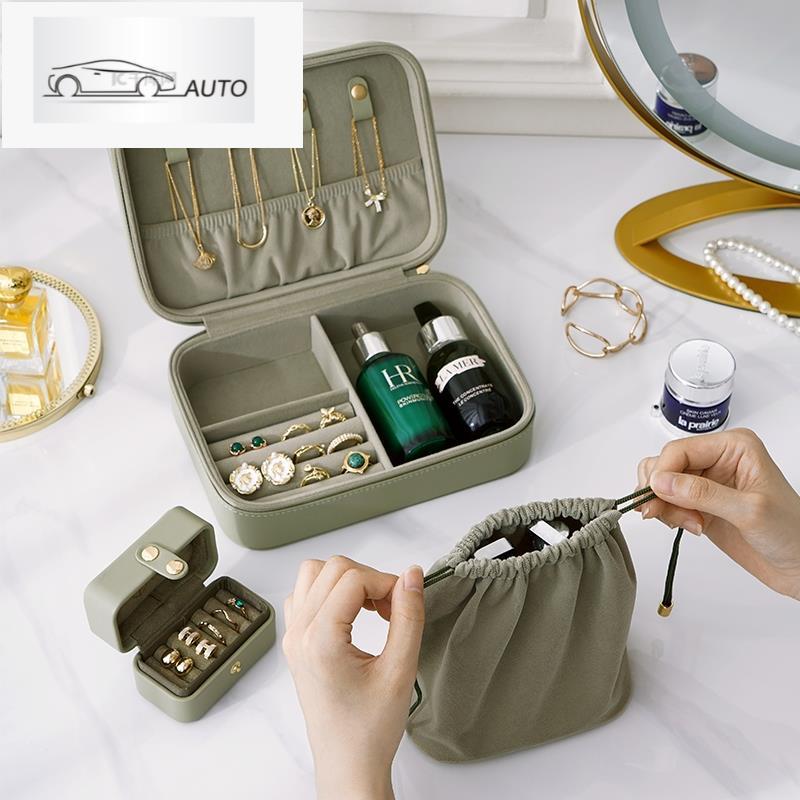 jewellery กล่อง Organizer กล่องเครื่องประดับกระเป๋าเดินทางสําหรับต่างหูสร้อยคอแหวน jewellery กล่องเก