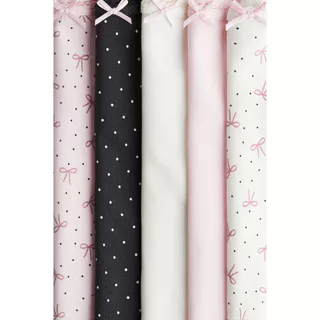 H&M(เอชแอนด์เอ็ม) ชุดเสื้อกล้าม Jersey 5 ตัวแพ็ค Girls 5-pack jersey vest tops 0750623_16
