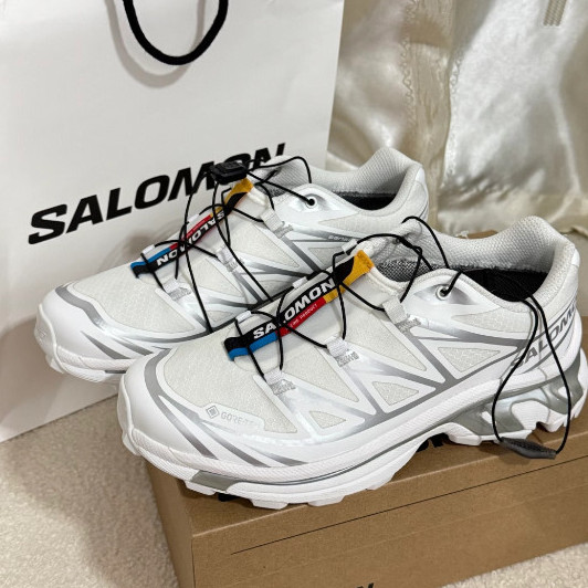 SALOMON XT-6 GTX low cut white【ของแท้100%】