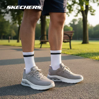 Skechers สเก็ตเชอร์ส รองเท้าลำลองผู้ชาย Men Slip-ins BOBS Sport Arc Waves 2.0 Casual Shoes - 118317-OLV Memory Foam