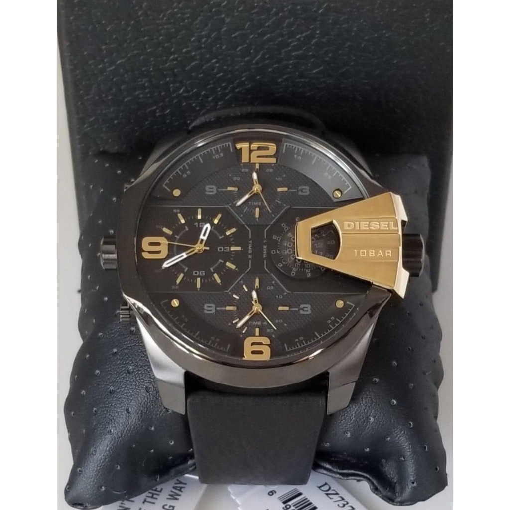 Diesel Watch Model DZ7377 Stainless Steel Leather Strap